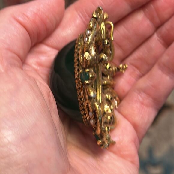 JEANNE VINTAGE BROOCH PENDANT ROYAL WORTHY ORNATE VICTORIAN STYLE PIECE EVUC - Picture 8 of 10